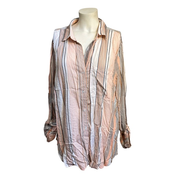 Striped Button Down, Size XL - Picture 1 of 3